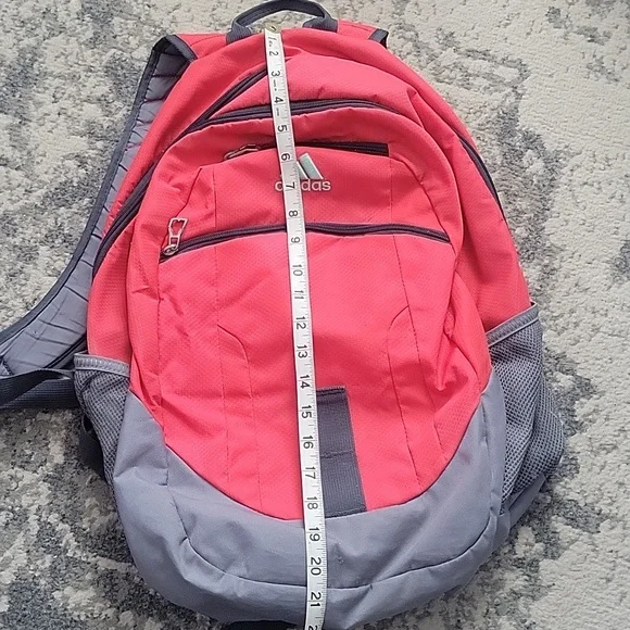 Adidas Pink and Gray Men's Backpack - Picture 8 of 8